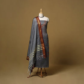 Ilkal kasuti embroidery cotton 3pc unstitched dress