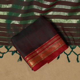 Ilkal kasuti embroidery cotton 3pc unstitched dress