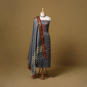 Ilkal kasuti embroidery cotton 3pc unstitched dress