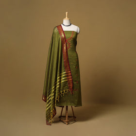 Ilkal kasuti embroidery cotton 3pc unstitched dress