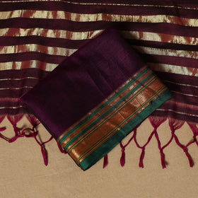 Ilkal kasuti embroidery cotton 3pc unstitched dress