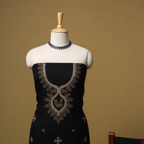 Ilkal kasuti embroidery cotton 3pc unstitched dress