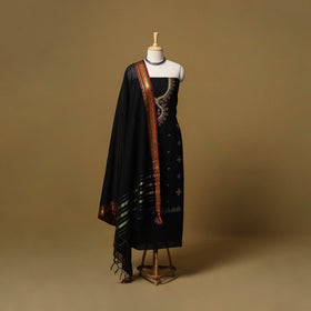 Ilkal kasuti embroidery cotton 3pc unstitched dress