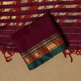 Ilkal kasuti embroidery cotton 3pc unstitched dress