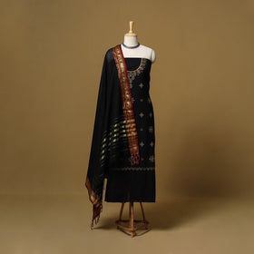 Ilkal kasuti embroidery cotton 3pc unstitched dress