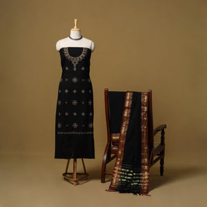 Ilkal kasuti embroidery cotton 3pc unstitched dress