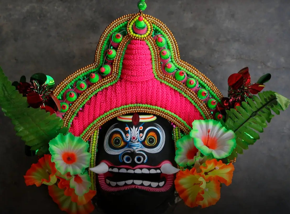 The many faces of purulia masks