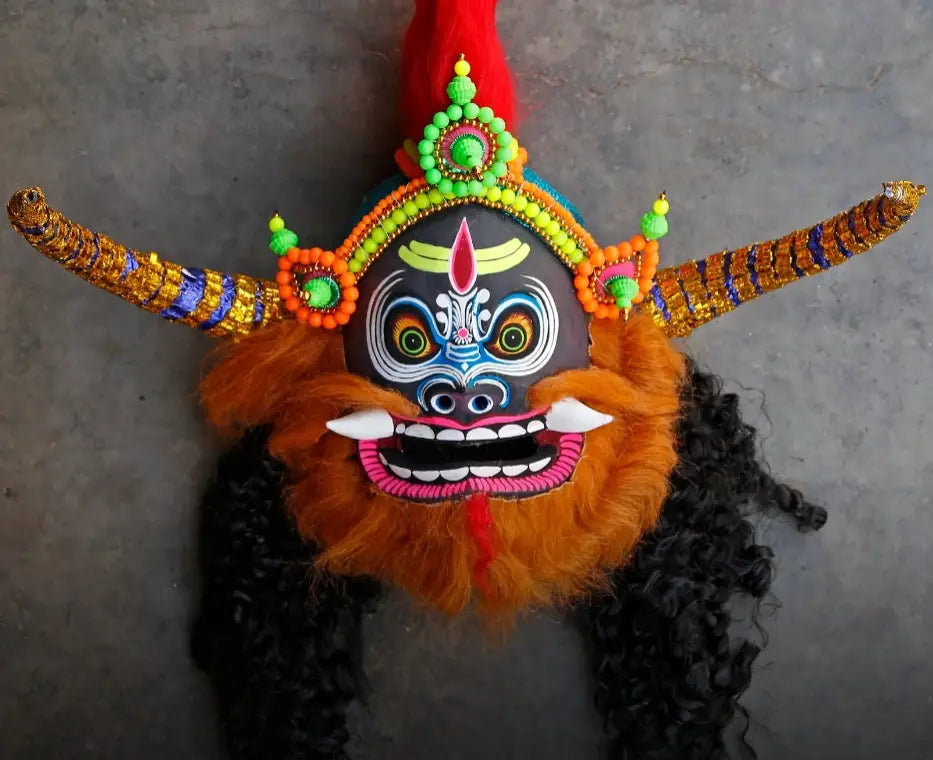 The many faces of purulia masks