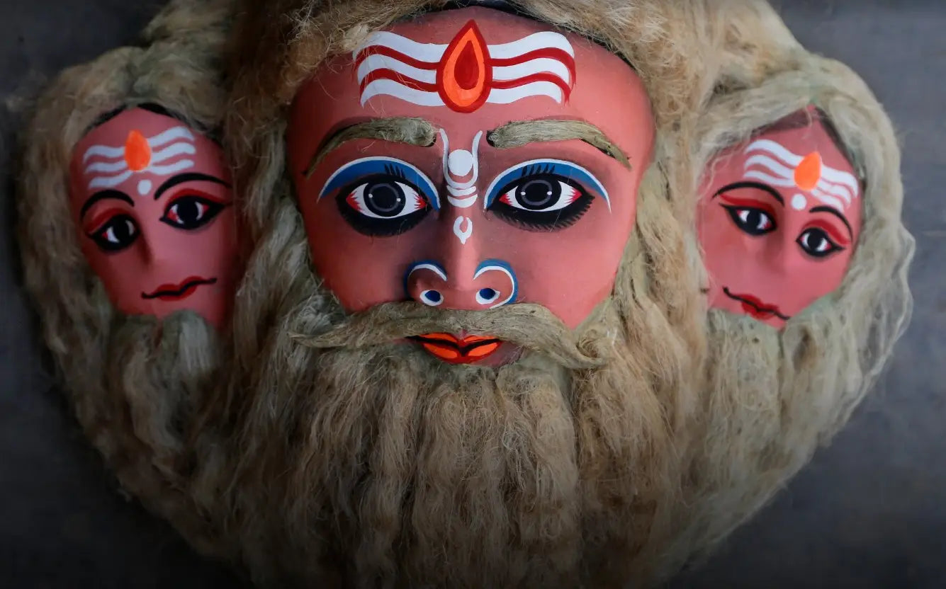 The many faces of purulia masks