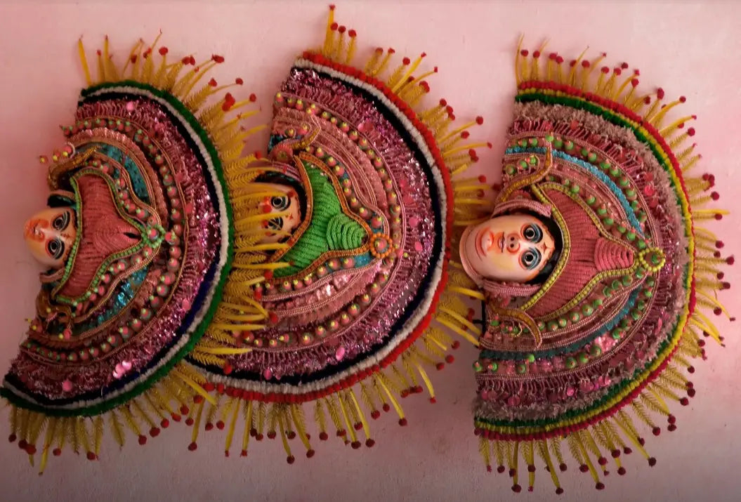 The many faces of purulia masks