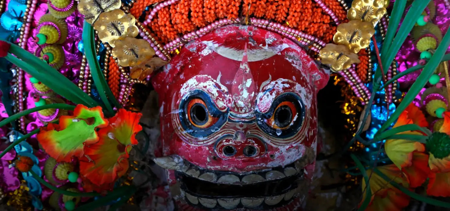 The many faces of purulia masks