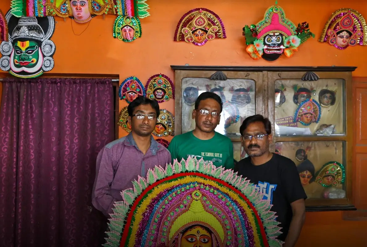 The many faces of purulia masks