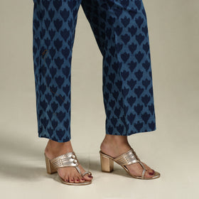 Indigo bagru block print cotton elasticated palazzo 44 - s