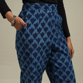 Indigo bagru block print cotton elasticated palazzo 44 - s