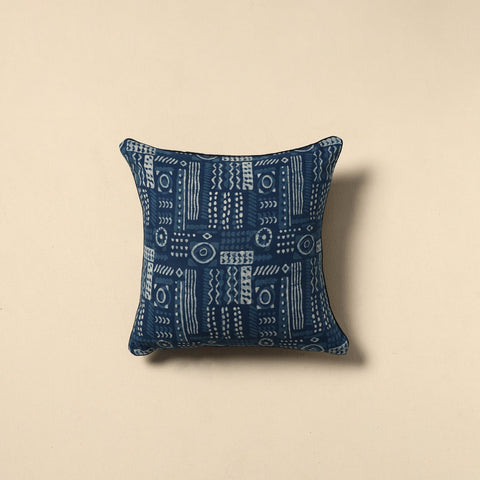 Indigo bagru cushion cover 03 - handcrafted