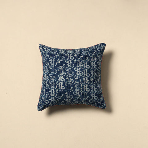 Indigo bagru cushion cover 04 - handcrafted