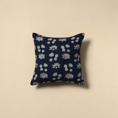 Indigo bagru cushion cover 08 - handcrafted