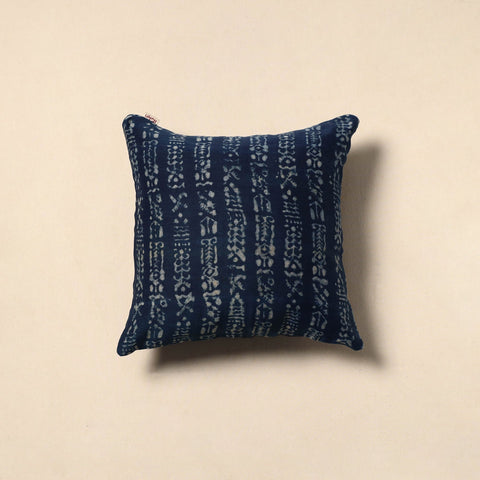 Indigo bagru cushion cover 42 - handcrafted