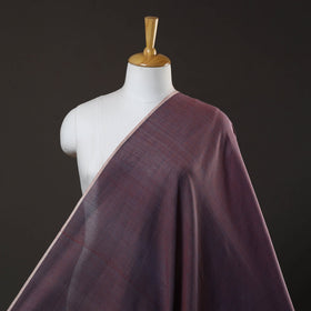  Indigo Brown Organic Cotton Madder Plain Handloom Fabric