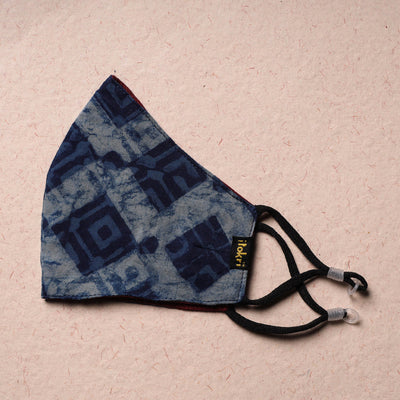  Bindaas Block Print Cotton 3 Layer Snug Fit Face Cover 