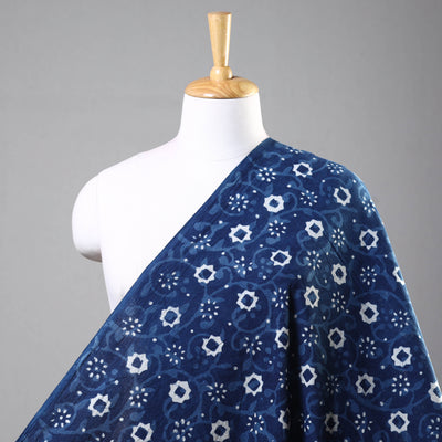  Indigo Hand Block Printed Cotton Fabric 