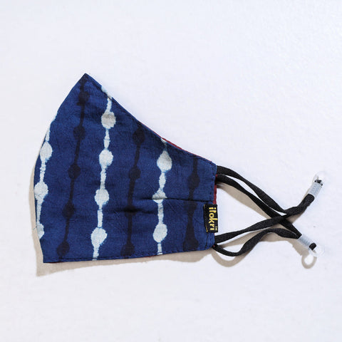  Bindaas Block Printed Cotton 3 Layer Snug Fit Face Cover 