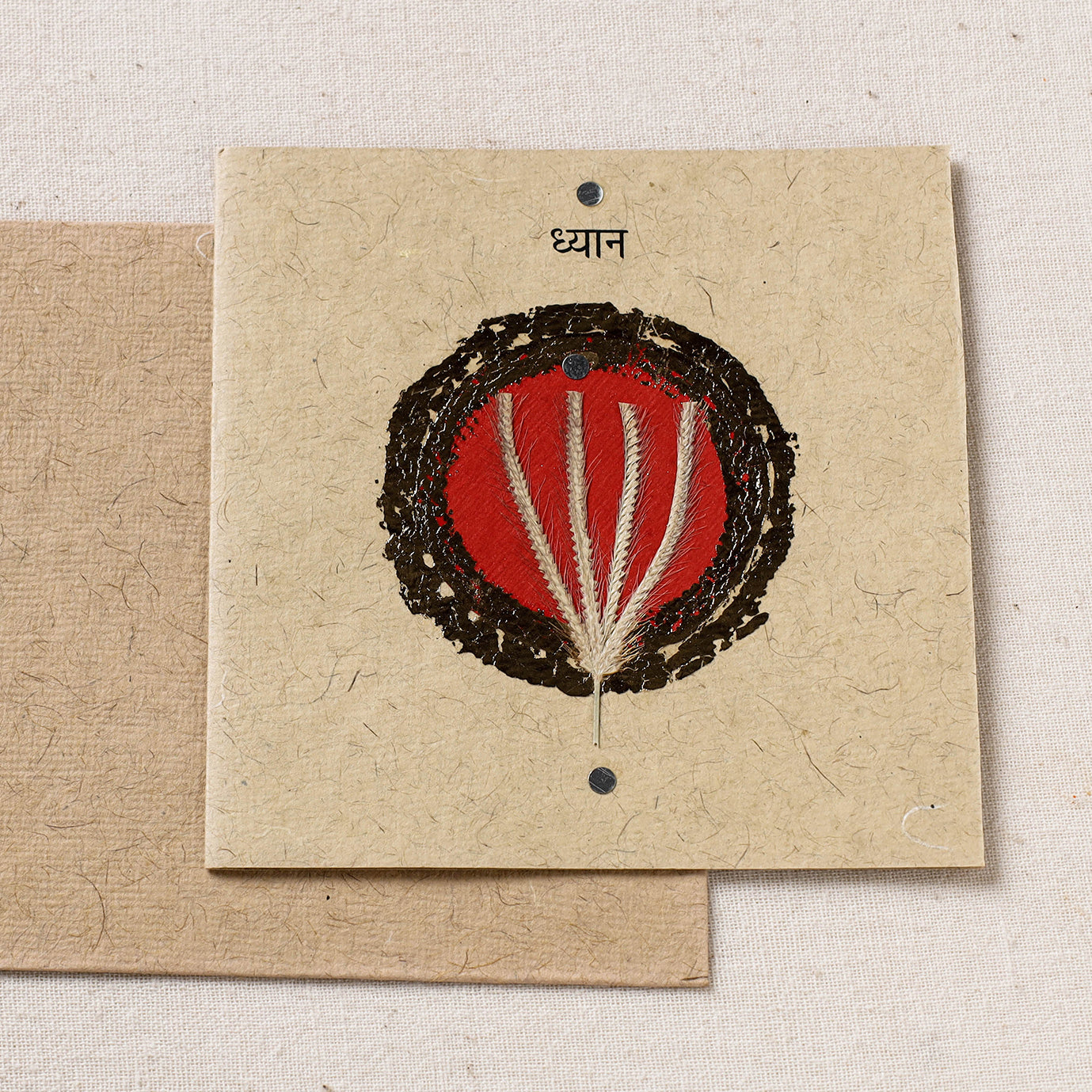  Flower Art Handmade Paper Greeting Card 