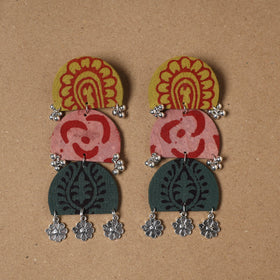 Ishika ghungroo work fabart handmade earrings - handcrafted
