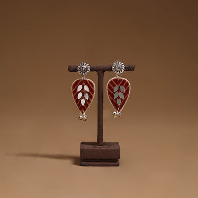 Ishita mirror & ghungroo work gs fabart handmade earrings