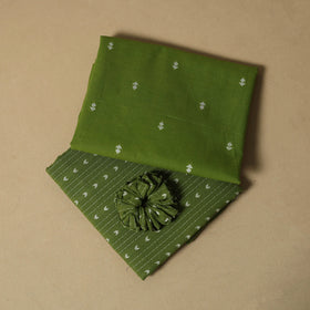 Jacquard cotton 2pc unstitched dress material 02