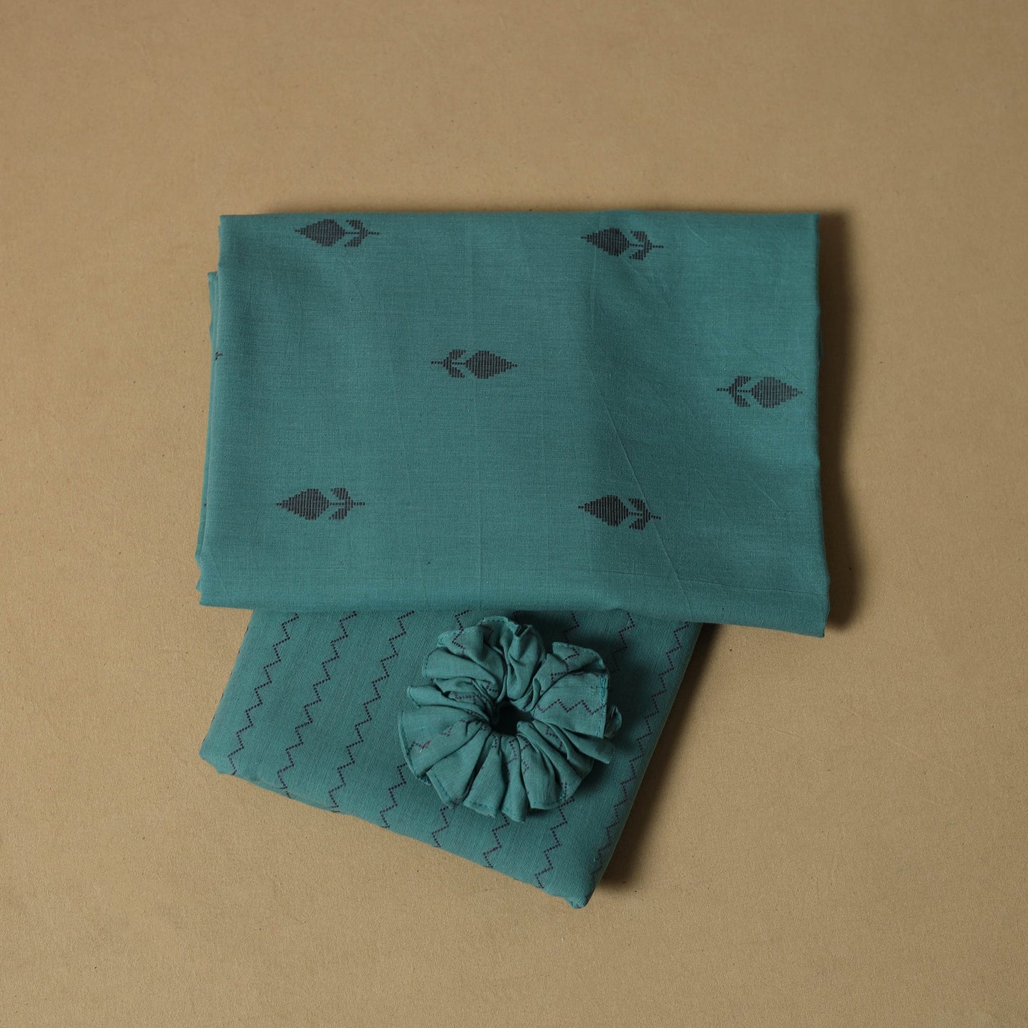 Jacquard cotton 2pc unstitched dress material 04