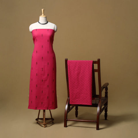 Jacquard cotton 2pc unstitched dress material 05