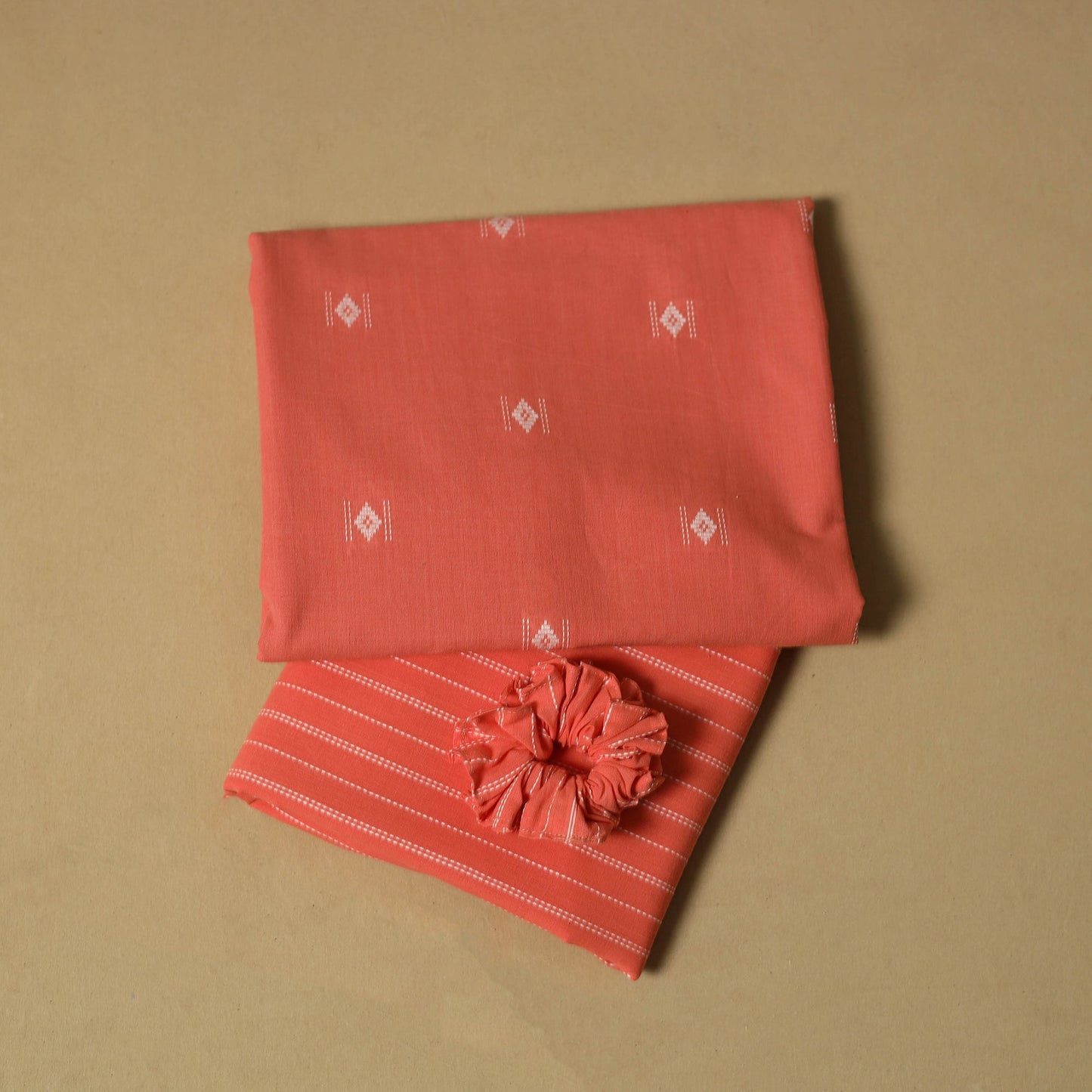 Jacquard cotton 2pc unstitched dress material 07