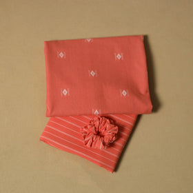 Jacquard cotton 2pc unstitched dress material 07