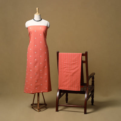 Jacquard cotton 2pc unstitched dress material 07