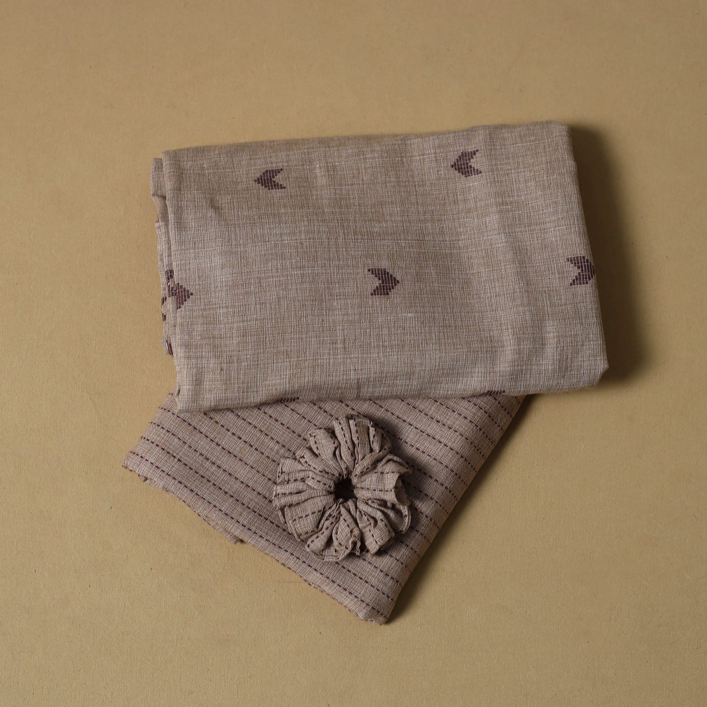 Jacquard cotton 2pc unstitched dress material 09