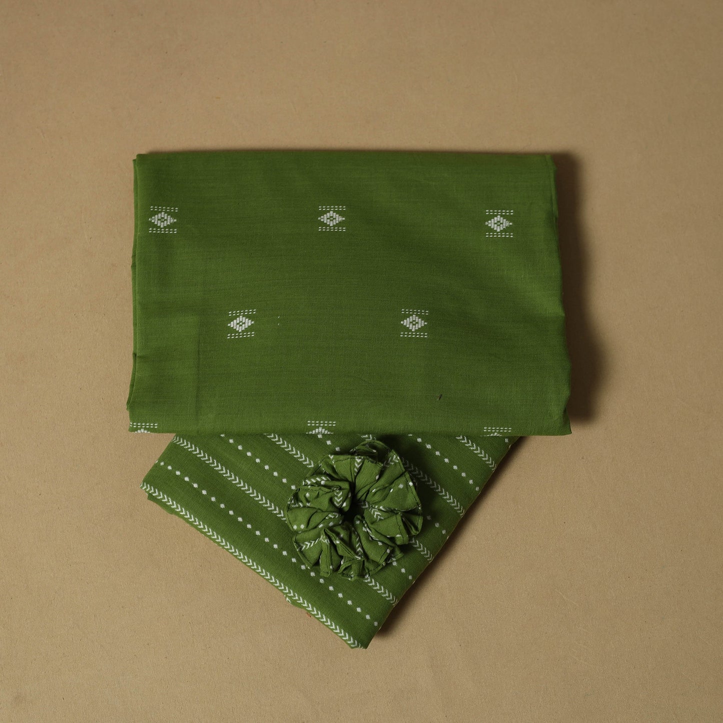 Jacquard cotton 2pc unstitched dress material 11