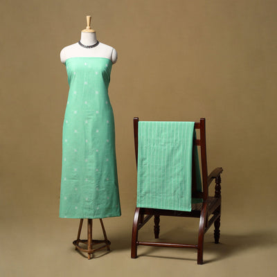 Jacquard cotton 2pc unstitched dress material 13