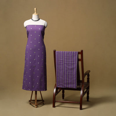 Jacquard cotton 2pc unstitched dress material 16