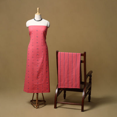 Jacquard cotton 2pc unstitched dress material 19