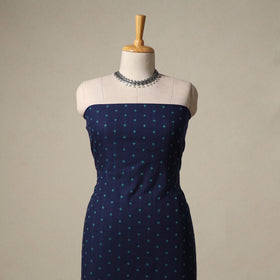 Jacquard cotton 2pc unstitched dress material with earrings