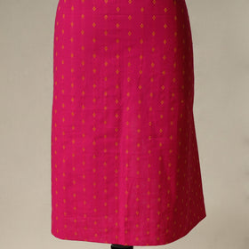 Jacquard cotton 2pc unstitched dress material with earrings