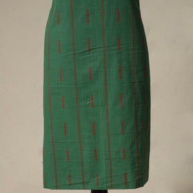 Jacquard cotton 2pc unstitched dress material with earrings