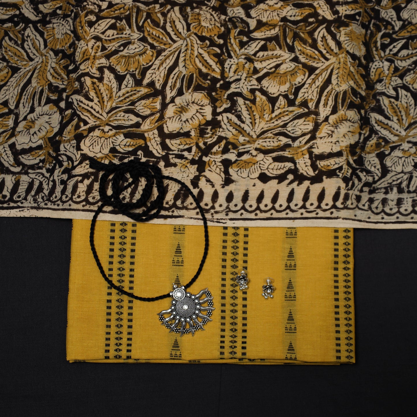 Jacquard cotton 2pc unstitched dress material