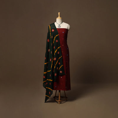 Jacquard cotton 2pc unstitched dress material