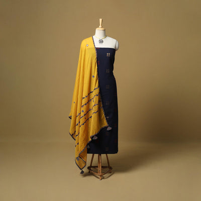 Jacquard cotton 2pc unstitched dress material