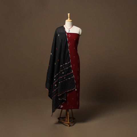 Jacquard cotton 2pc unstitched dress material