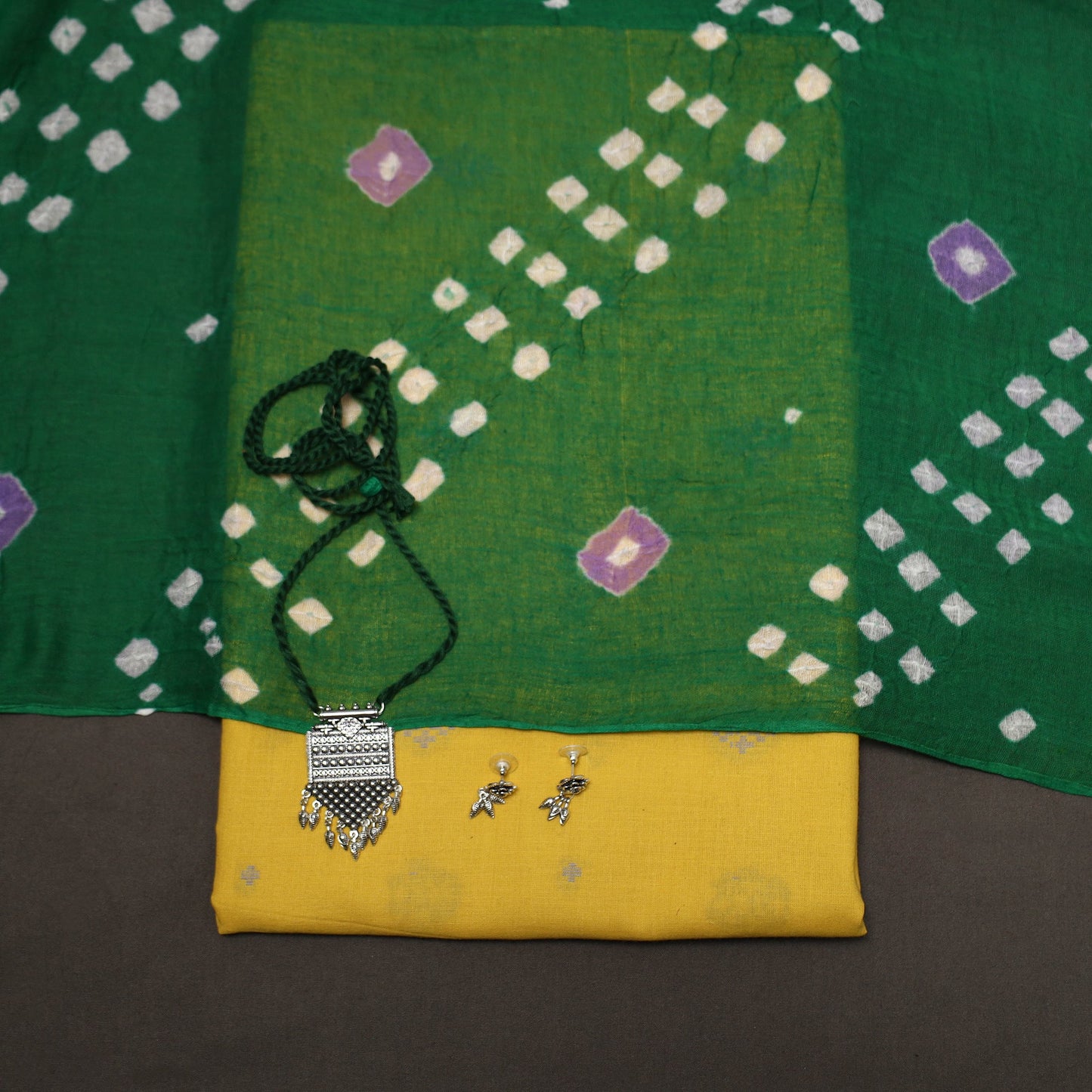 Jacquard cotton 2pc unstitched dress material