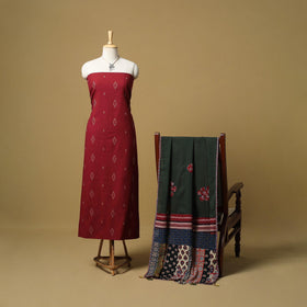 Jacquard cotton 2pc unstitched dress material