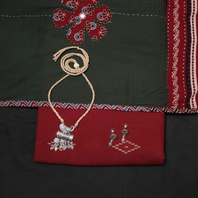 Jacquard cotton 2pc unstitched dress material